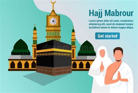 Gr Fico De Vektor De Ilustraciones De Haj Y Peregrinaje De Umrah