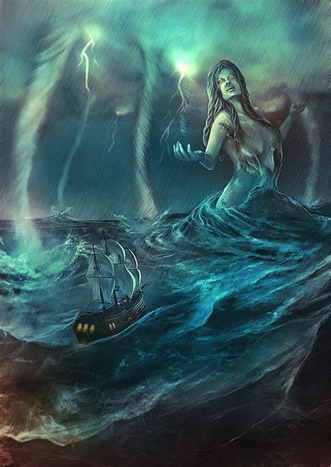 Rán is the sea goddess in Norse mythology | Goddess of the sea, Greek ...