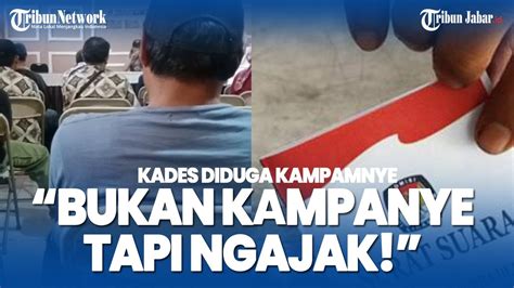 VIRAL VIDEO Kades Di Majalaya Bandung Diduga Kampanye Caleg DPR RI