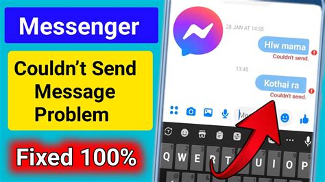 Messenger Couldnt Send Massage Problem 2024। How To Fix Couldnt Send Massage Problem On