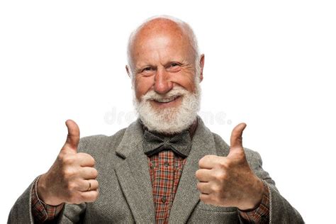 Old Man With A Big Beard And A Smile Stock Image Image Of Middle