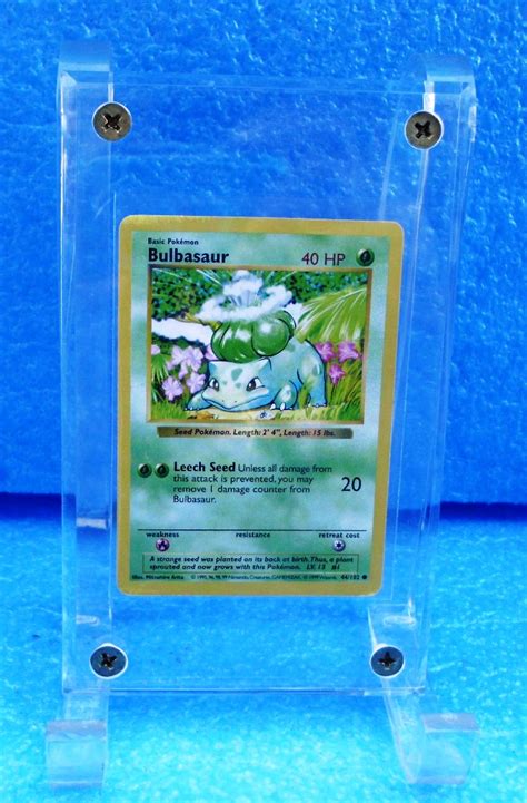 Bulbasaur Card Shadowless Borders Pokemon Unlimited Base