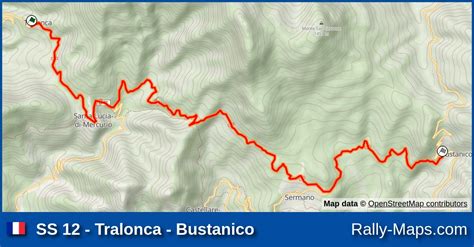 Ss Tralonca Bustanico Stage Map Tour De Corse Wrc