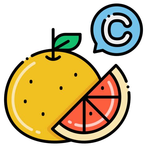 Vitamin C Flaticons Lineal Color Icon