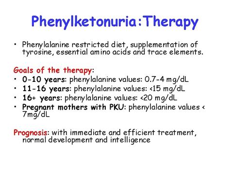 Amino Acid Disorders Phenylketonuria Pku Enzyme Defect Phenylalanine