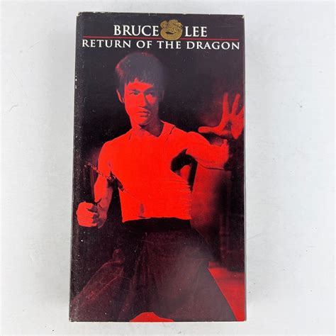 Bruce Lee Return Of The Dragon Vhs Video Tape Martial Arts Chuck Norris