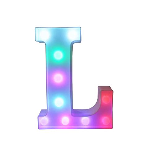 Xmmswdla Colorful Light Up Letters Led Letter Lights Marquee Letter Signs Battery Powered 18