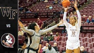 Wake Forest Vs Florida State Women S Basketball Highlight By