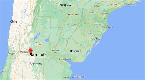 ¿dónde Está San Luis Argentina Mapa San Luis Argentina ¿dónde