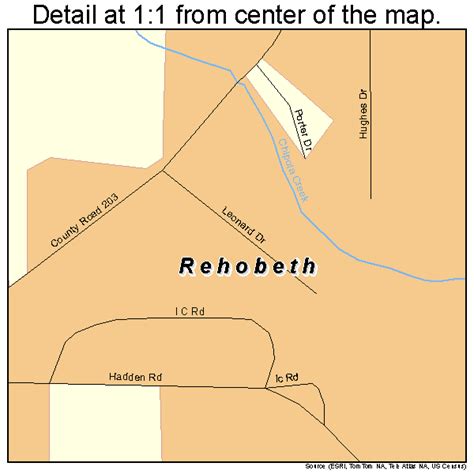 Rehobeth Alabama Street Map 0164152