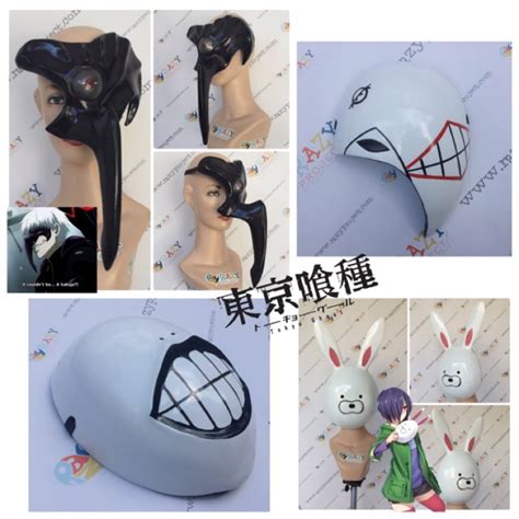 Jual Kaneki Touka Tsukiyama Noro Tokyo Ghoul Mask Topeng Kayu Cosplay