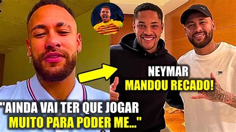 Eita Olha O Que O Neymar Falou Para O Vitor Roque Ao Encontrar Ele