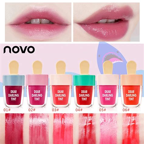 Pcs Set Novo Lips Tint Makeup Lasting Moisturizer Lip Gloss Stick