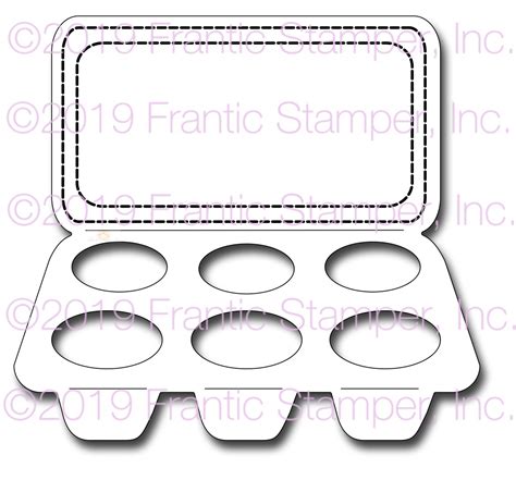Frantic Stamper Precision Die Egg Carton