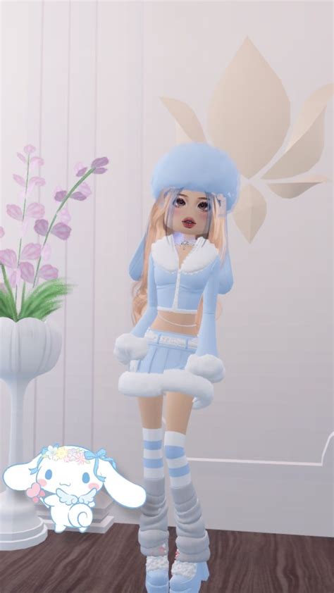 Cinnamoroll Inspired Dti Outfit In 2024 Hello Kitty Characters