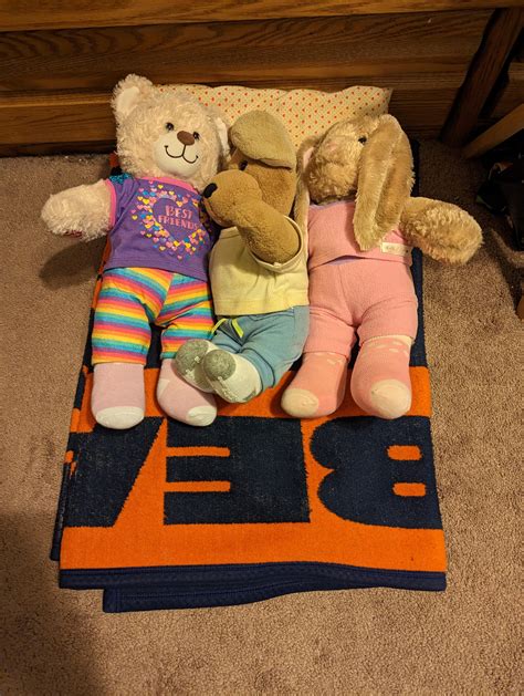 Made a little makeshift bed for my buddies : r/buildabear