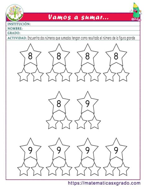 Actividades De Sumas Para Primer Grado De Primaria