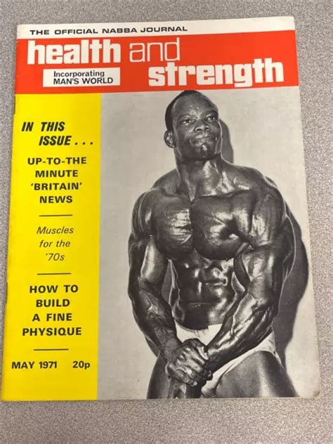 HEALTH AND STRENGTH Bodybuilding Muscle Magazine ALBERT BECKLES Arnold