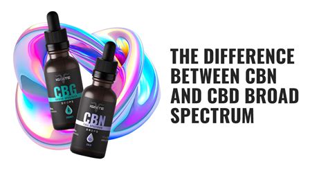 The Difference Between Cbn And Cbd Broad Spectrum New Ignite Cbd