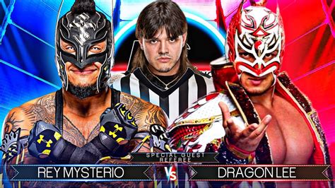 Wwe 2k24 Special Guest Referee Match Rey Mysterio Vs Dragon Lee Youtube