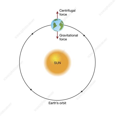 Earth Orbiting The Sun Illustration Stock Image C