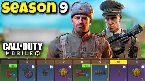 Season 9 Battle Pass For Cod Mobile New Characters New Gun And More