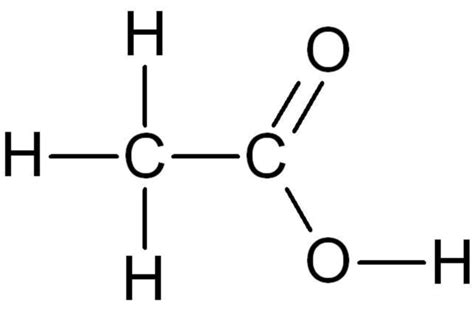 Acetic acid - structural formula - DocCheck