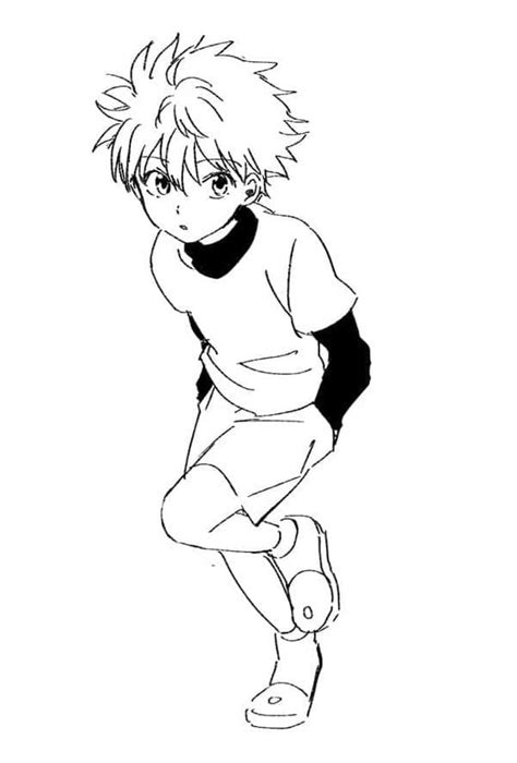 Desenhos De Killua De Hunter X Hunter 9 Para Colorir E Imprimir Colorironline