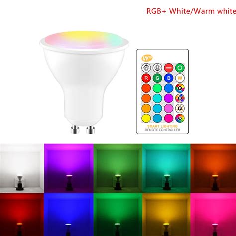 AC 85 265V RGB Led Lamp RGBW RGBWW GU10 Led Spotlight Min Energy Saving