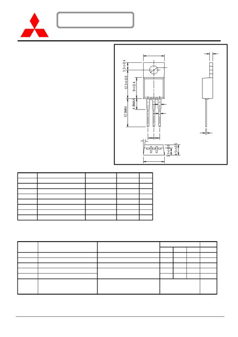 RD06HHF1 Datasheet 1 7 Pages MITSUBISHI Silicon MOSFET Power