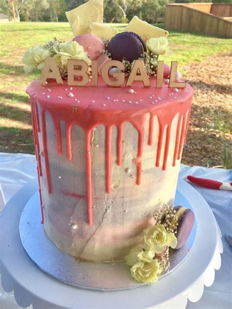 Drip Cake With Watercolour Buttercream Drip Cakes Watercolour