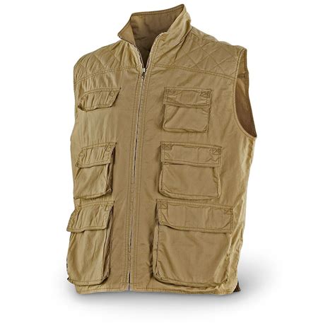 Guide Gear® Outdoor Vest Khaki 152986 Vests At Sportsmans Guide