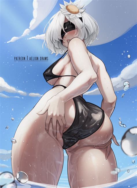 Aelion Draws 2b Nier Automata Nier Nier Automata Nier Series Highres 1girl Ass Ass