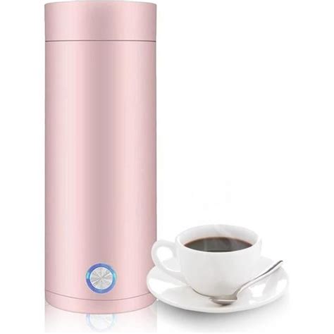 Mini Tasse Chauffante Électrique Portable 400 Ml En Acier Inoxydable