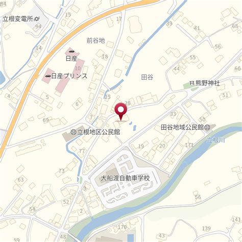 岩手県大船渡市立根町田谷18 付近の地図 Mapfan