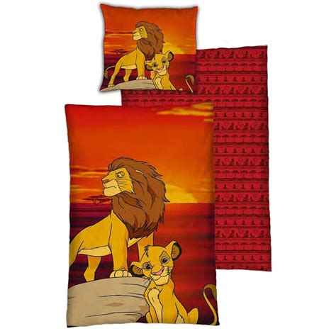 Housse De Couette R Versible Le Roi Lion X Cm Taie D Oreiller