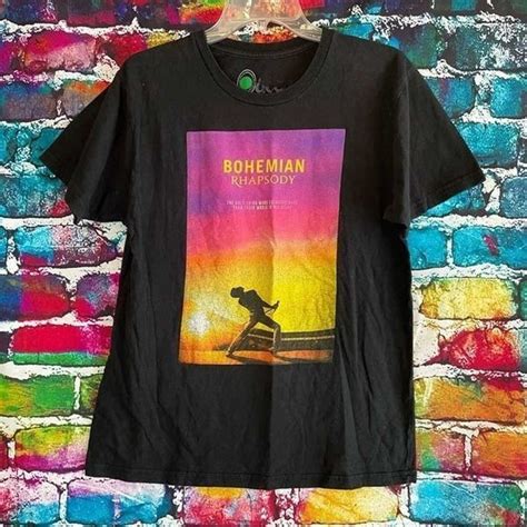 Queen Bohemian Rhapsody Movie Poster Graphic T Shirt Gem