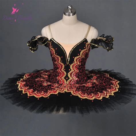 Professional Classical Ballet Tutu Black Adult Ballet Competition