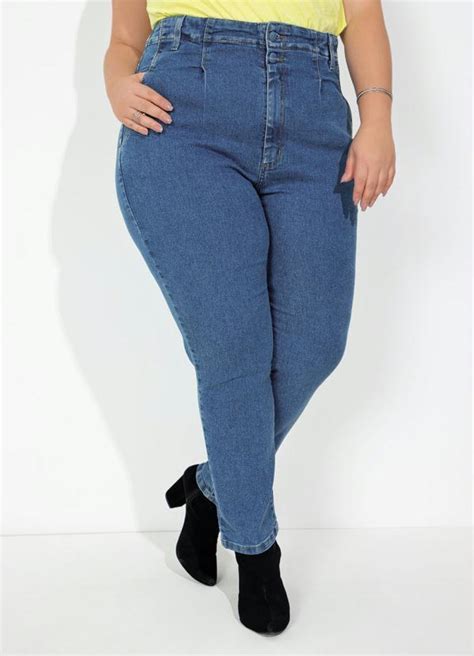 Calça Jeans Mom Jeans Sawary Plus Size Sawary Jeans