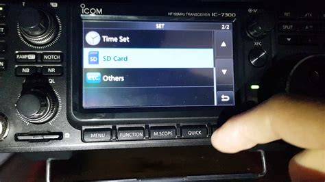 Icom Ic Back Up And Save Settings To Your Sd Card Youtube