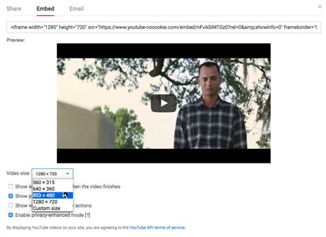 Embedding A Youtube Video With Start And Stop Time Into Canvas