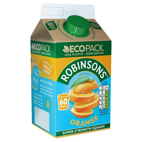 Robinsons Orange Super Strength Squash Eco Pack 500ml One Stop