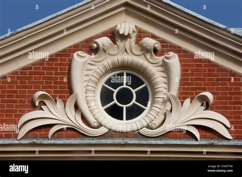 Oculus Window At Fairfax House Georgian Townhouse Museum And York Stock