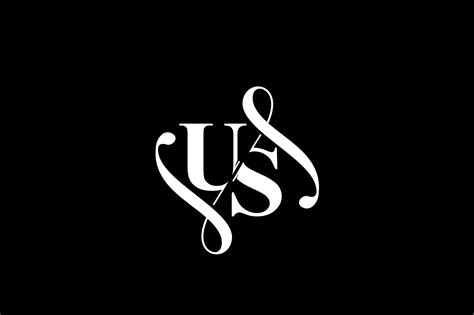 US Monogram Logo Design V6 Graphic By Greenlines Studios Creative Fabrica