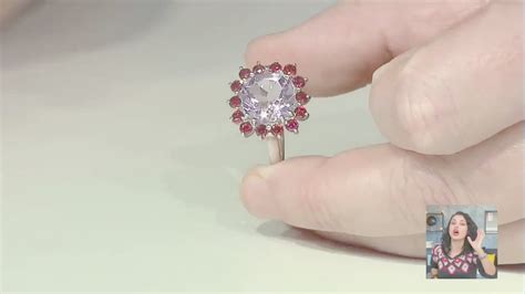 Anello In Argento Con Ametista Rose De France 8472AR Gioielli Juwelo