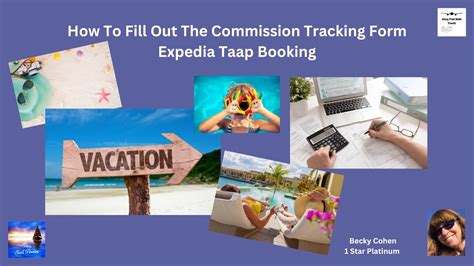 How To Fill Out The Commission Tracking Form Expedia Taap Booking