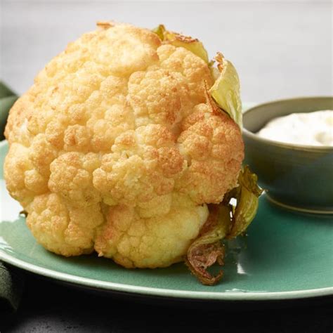 Fried Whole Cauliflower With Creamy Lemon Dipping Sauce Punchfork