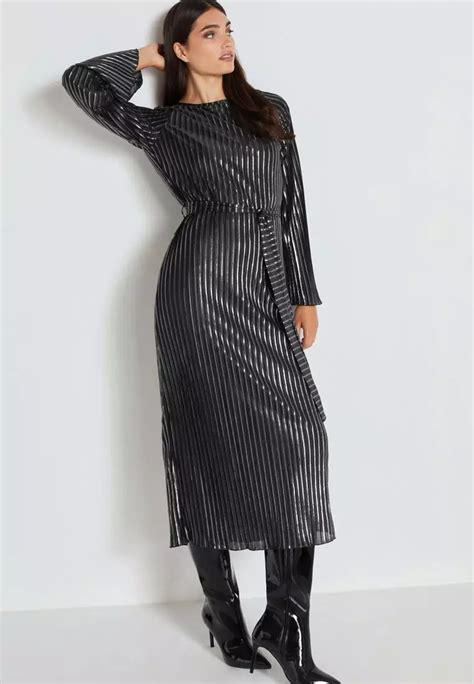 Buy NEXT Long Sleeve Belted Midi Dress Online ZALORA Malaysia