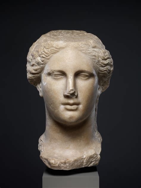 Marble Head Of A Ptolemaic Queen Greek Hellenistic The