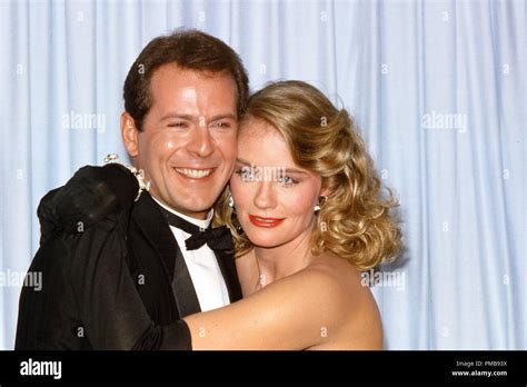 Bruce Willis, Cybill Shepherd at the 37th Annual Emmy Awards, 1985 File ...